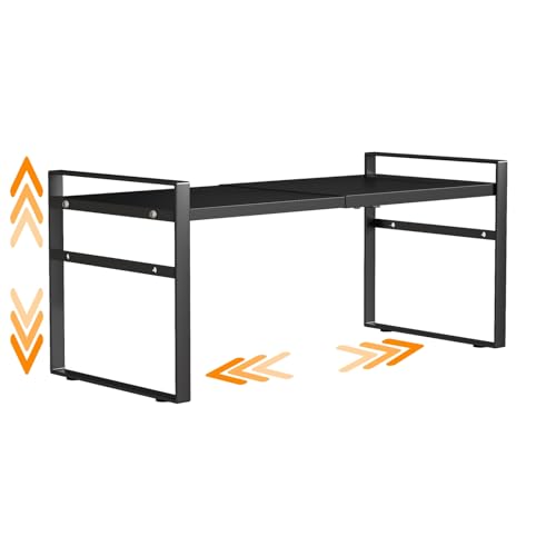 Expandable Cabinet Shelf Organizer Riser for Kitchen Pantry Under Sink