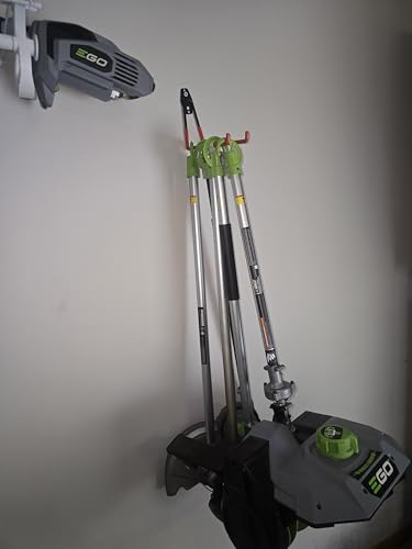 American-Made Heavy Duty Garage Storage Hooks for EGO Power Multihead System | Updated Version with New Dust Shield | Tool Organizer Hanger | Set of 3 | Made in U.S.A (Patented) - view 5