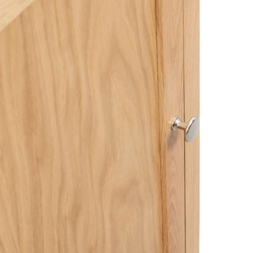 Corner Cabinet 23.2"x17.7"x31.5" Solid Oak Wood - view 4
