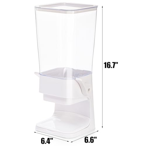 2 Pack Cereal Dispenser Countertop, 5.5L Large Capacity Cereal Container Storage, Dry Food Dispenser for Rice, Grain, Nuts, Candies, Oatmeal, Beans, Snacks, Cat Food, Dog Food - view 2