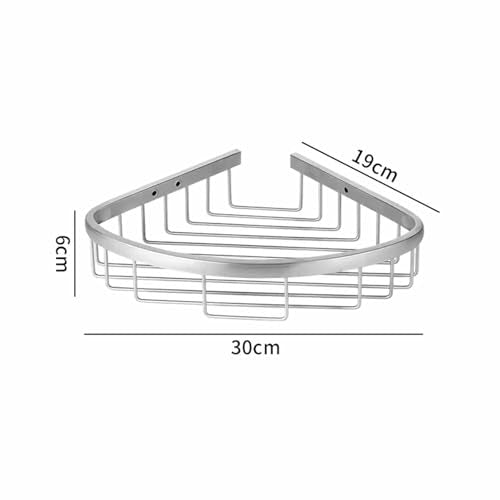 Large Wire Shower Basket – Double Corner Shelf with 2 Tiers Chrome Brass Rack for Bathroom Storage and Nization Space-Saving Solution - view 3