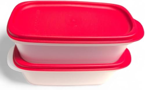 Eidgenosse Square Swiss Compact Container Storage Modular Fridge System 0.5 Litre 500 ml Red Set of 2 Storage Containers - view 2