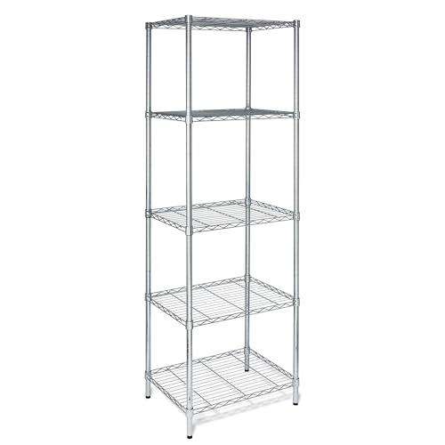 5-Tier Deep Shelf, 250 lb/Shelf, NSF, Chrome, 24x18x72 in - view 4
