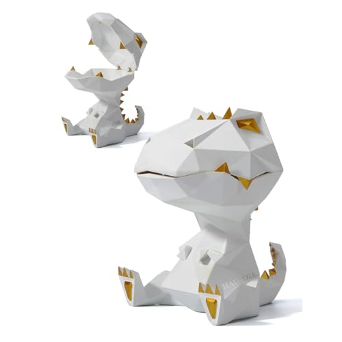 Dinosaur Candy Dish Storage Animal Statue Modern Sculpture 7.5 Inch