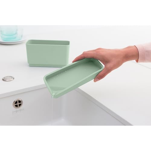 Sink Organizer (Jade Green) Non-Slip, Non-Scratch Kitchen Countertop Storage Caddy for Dish Brush, Soap, Cloths (LWH: 7.5 x 3.3 x 4.5) - view 5