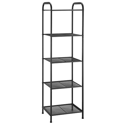 5 Tier Extendable Industrial Storage Rack, Charcoal Gray