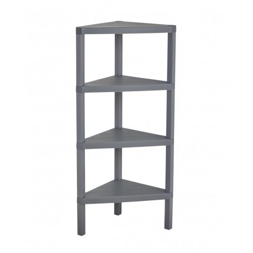 Grey 4-Tier Corner Shelf - view 3
