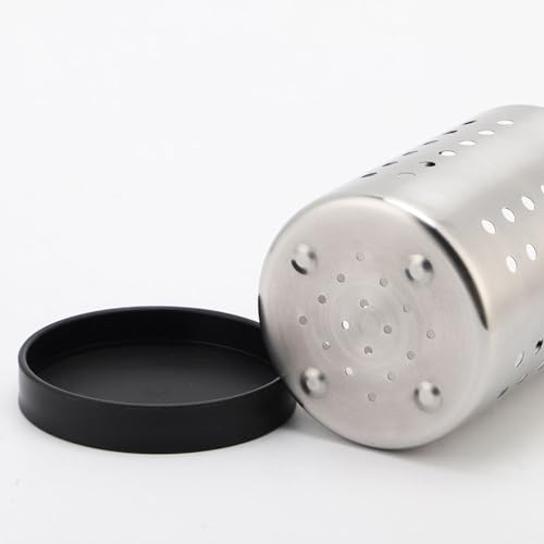 Stainless Steel Utensil Holder for Kitchen, Utensil Holder Drainer Basket for Countertop, Chopstick Spoon Spatula Holder Dryer Rack, Utensil Caddy for Cooking Utensils Holder, Silver, Small, 1pc - view 5
