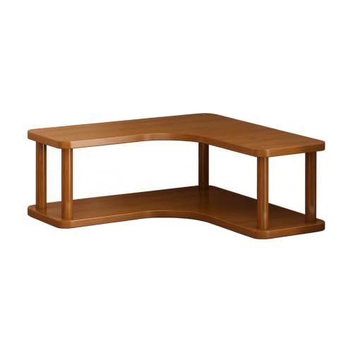 Corner Tabletop Storage Shelf Sturdy Multi-Layer Tabletop Corner Shelf Compact for Coffee Station, 2 Tier