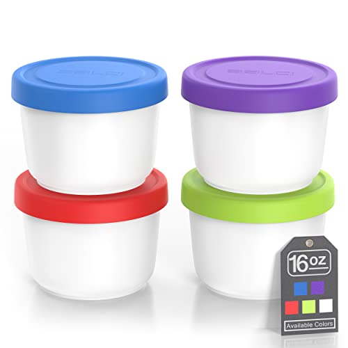 8oz Mini Ice Cream Containers - Set of 4 (Multicolor) - view 8