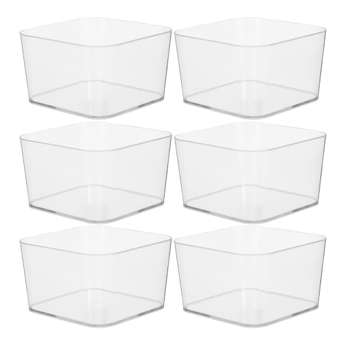 6pcs Stackable Drawer Organizer, Cabinet Bin for Spice Pantry