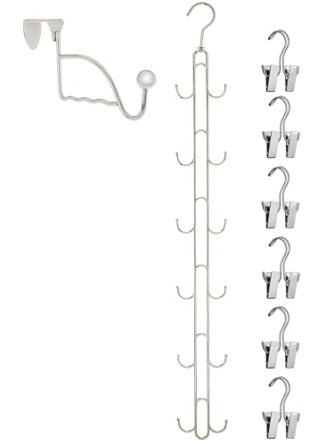 Boot Organizer: The Boot Rack - Fits in Most Closets- Hangs, Holds, Shapes, & Protects every size and style of Boots (Boot Stax Vertical Storage System with 6 Boot Hangers- Silver Hangers) - view 2