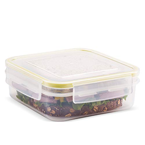 Biokips Sandwich Containers (Set of 3) – Airtight Food Storage Containers – BPA-Free Lunch Containers for w/ Locking Lids – Microwave & Dishwasher Safe Sandwich Box Container Set - view 2