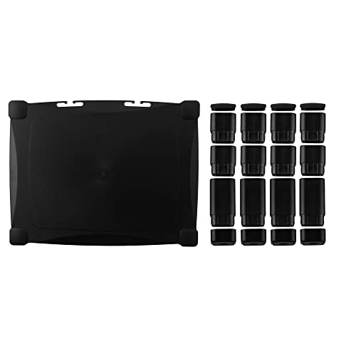Single-Level Monitor Stand, 17" X 13.25" X 3" To 6.5", Black, Supports 50 Lbs - view 4