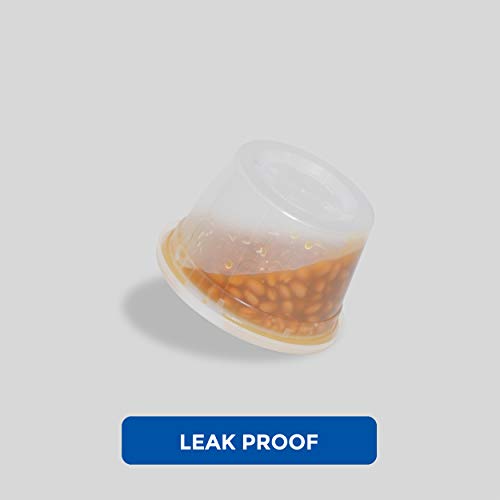 50-Set 8 oz and 36-Set 16 oz Food Storage Containers Bundle | 86 BPA-Free Plastic Deli Containers with Lids | Leakproof | Microwave/Dishwasher Safe - view 7