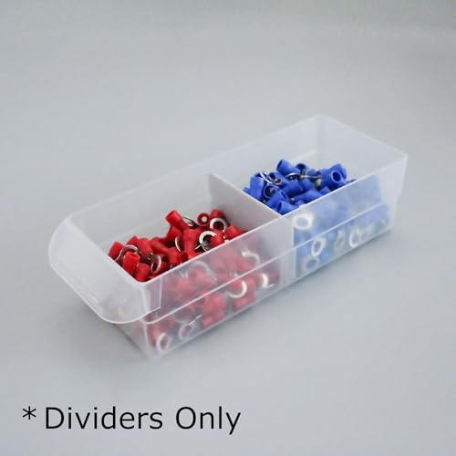 (32-Pack) Small Drawer Dividers compatible with Craft Cabinet and Hardware Storage Organizers, (Dividers Only) Made of High-Strength Fiberglass, Easy to Label - view 7