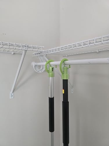 American-Made Heavy Duty Garage Storage Hooks for EGO Power Multihead System | Updated Version with New Dust Shield | Tool Organizer Hanger | Set of 3 | Made in U.S.A (Patented) - view 6