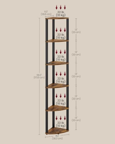 Superfast Toolless Assembly 6-Tier Corner Shelf - view 3