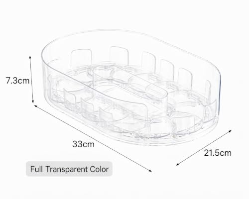 Clear Rotating Storage Organizer Tray for Kitchen Countertop - view 2