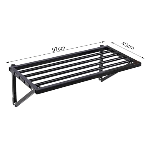 Heavy-Duty Garage Shelves - Wall-Mounted Storage Rack for Tools Metal Shelving System Space-Saving Solution for Garage and Workshop Organization - view 2