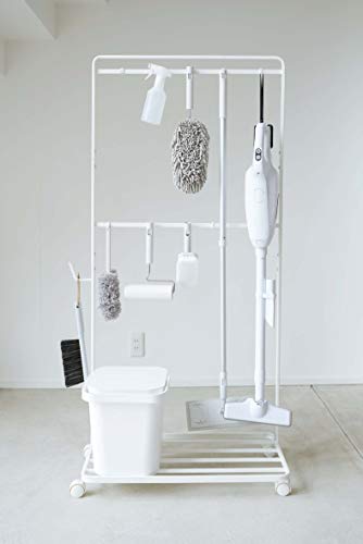 Home Tower Rolling Supplies Rack closet storage and organization systems, One Size, White - view 2