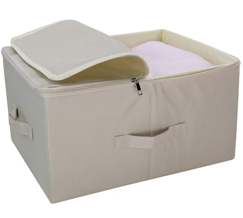17.6 X 13.6 X 9.7",Folding Closet Clothes Storage Boxes with Zip Lid, 2 PCS - view 4