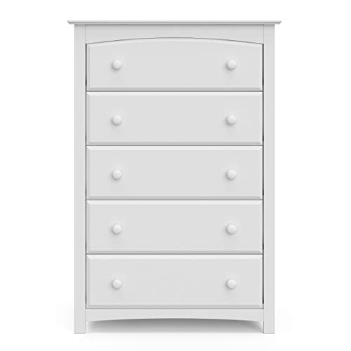 Kenton 5 Drawer Dresser, White - view 4