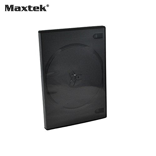 10 Pack 14mm Black Standard Double Capacity DVD Case and Outter Clear Sleeve - view 3