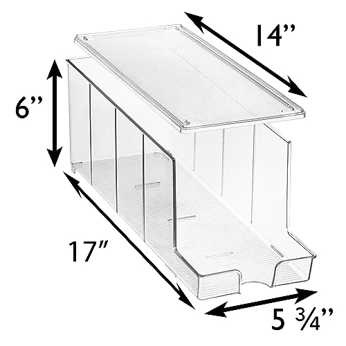 Soda Can Organizer Dispenser for Refrigerator, 12 Can, 2 Pack - view 3