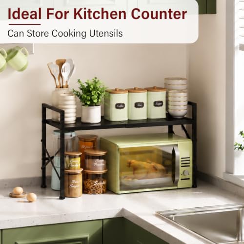 Expandable Storage Shelves, Adjustable Kitchen Storage Rack Shelf Organizer - view 4