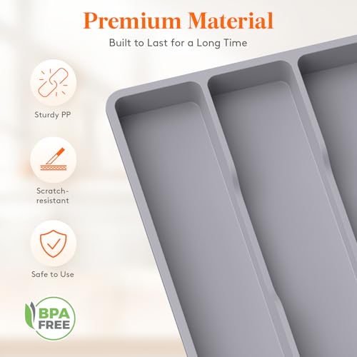 Utensil Organizer for Kitchen Drawer, Expandable Cooking Tray - view 5
