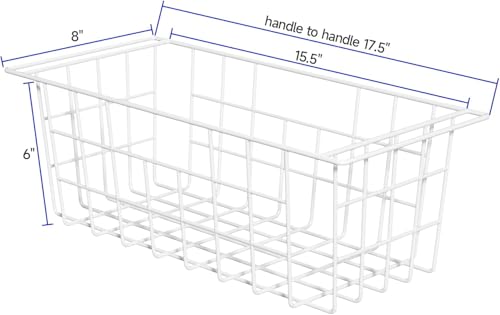17.5in Chest Freezer Basket,Freezer Organizer Bins, Sturdy Metal Wire Freezer Organizer for Home Kitchen - view 2