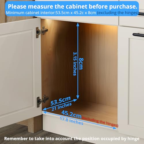 Pull Out Cabinet Organizer,17.8” Slide Out Kitchen Organizers Storage - view 2