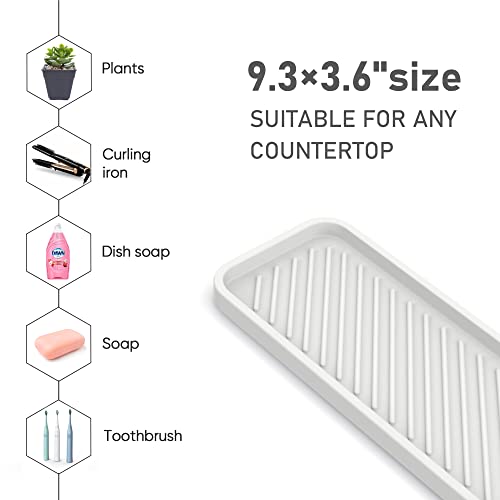 Kitchen Silicone Sink Organizer Tray, Sponge Holder for Sink Caddy（White） - view 5