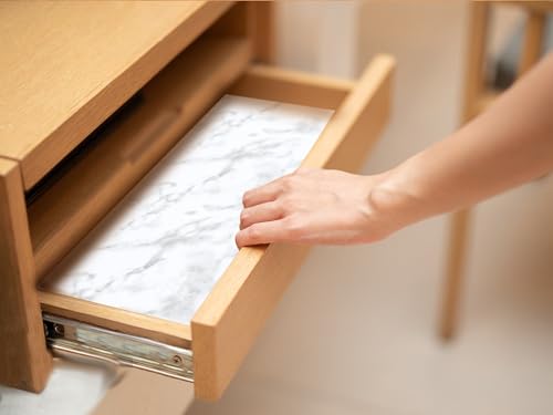 Shelf Liners Non-Adhesive 18 Inch Wide X 20 Ft Drawer Liner Non Slip Waterproof Cabinet Liners Washable Marble Pattern Printed Drawer Mats for Kitchen Cupboard Bathroom Shelves Closet Refrigerator - view 6