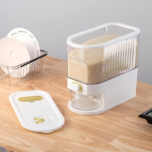Clear Rice Dispenser 11Lb with Measuring Cup - view 2