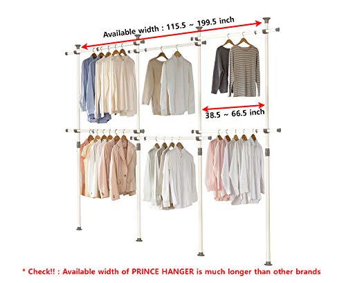 Tension Pole Closet System — No-Renovation Hanging Storage Rack, 6-Tier Expandable Design (PHUS-0072) - view 3