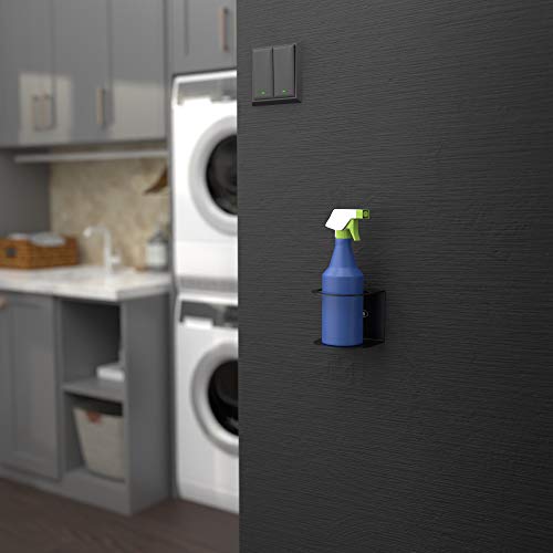 All-Purpose Spray Bottle Holder | Easy Install Wall Mount - Hardware Included | Heavy-Duty Powder Coated Steel Storage Rack for Garage And Home | Craft Workspace Paint Bottle Organizer USA Made - view 6