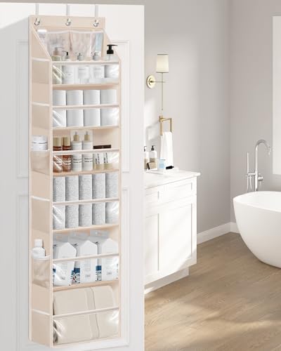 Over Door Organizer Hanging Shelves Large Clear Deep Pockets - view 2