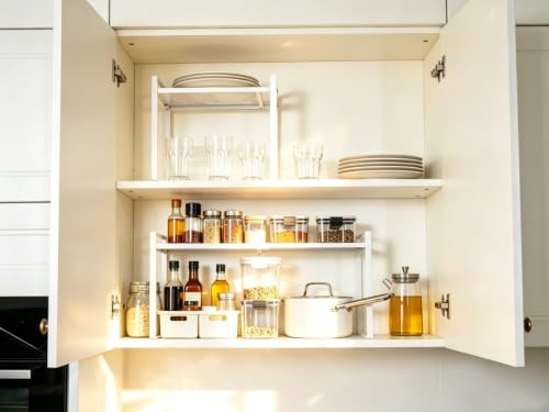 Expandable Cabinet Shelf Organizer Riser for Kitchen Cupboard Under Sink - view 2