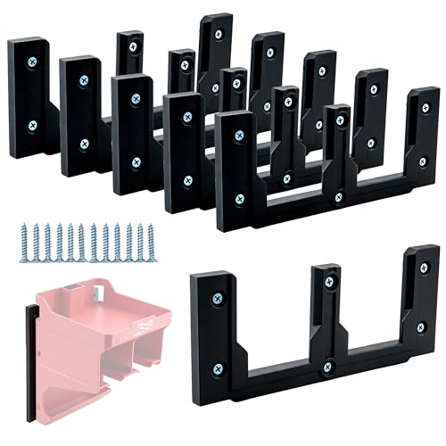 6-Pack Modular Mounting Plates Compatible with Milwaukee PACKOUT, Wall Mount Plates Fit for PACKOUT Toolboxes, Organizers & Accessories, Easy-to-Install and Convenient Tool Storage System