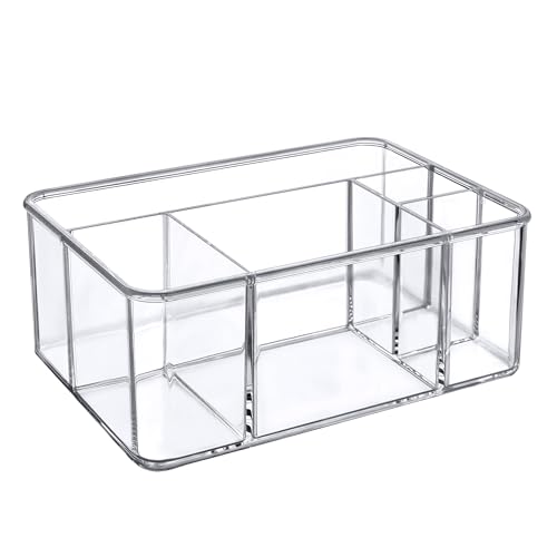 Felicia - Plastic Flatware Organizer, 5-Compartment Utensil Holder, Paper Plate Holder, Cutlery and Silverware Storage for Countertop, Perfect Storage Solution for Home and Restaurant - view 5