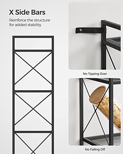 5-Tier Steel Storage Rack, Shelving Unit with X Side Frames - view 5
