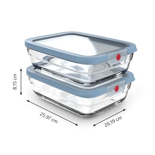 OneClick Glass Set of 2 Food Storage Boxes - view 2