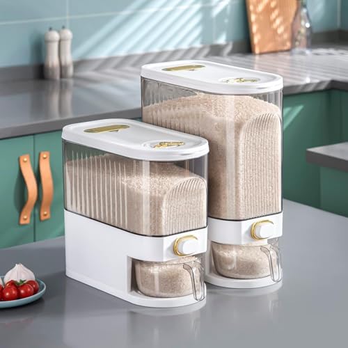 Clear Rice Dispenser 11Lb with Measuring Cup - view 7