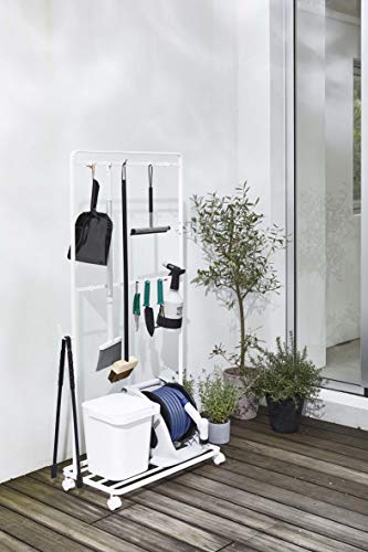 Home Tower Rolling Supplies Rack closet storage and organization systems, One Size, White - view 7