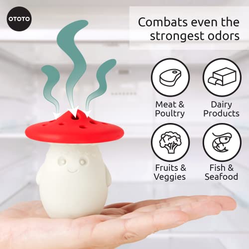 Red the Crab Silicone Utensil Rest and Fun Guy Fridge Deodorizer - Bundle of 2 Fun Kitchen Gadgets - view 6