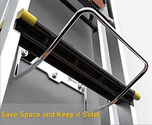 Ladder Hanger for Garage Wall, Ladder Storage Strollers and Folding Chair, Heavy Duty Lader Holder Rust Proof SS304 - view 7