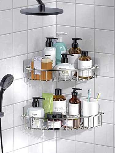 2-Pack Corner Shower Caddy, SUS304 Stainless Steel, Silver - view 5