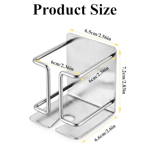 Electric Razor Holder Wall Mount, Stainless Steel Shaver Organizer Shelf - view 5